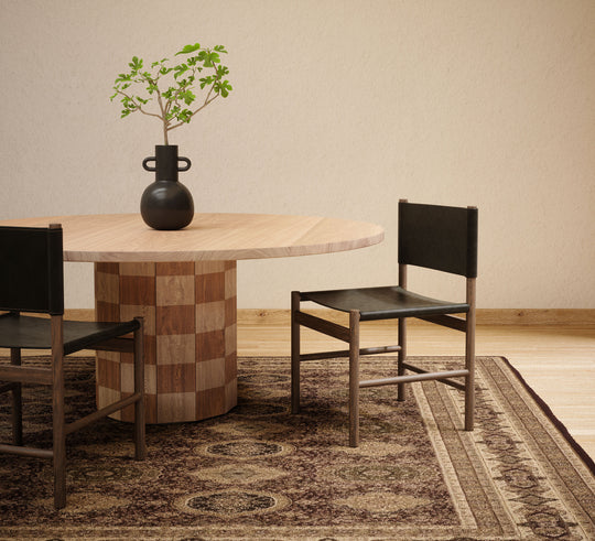 checkerboard dining table