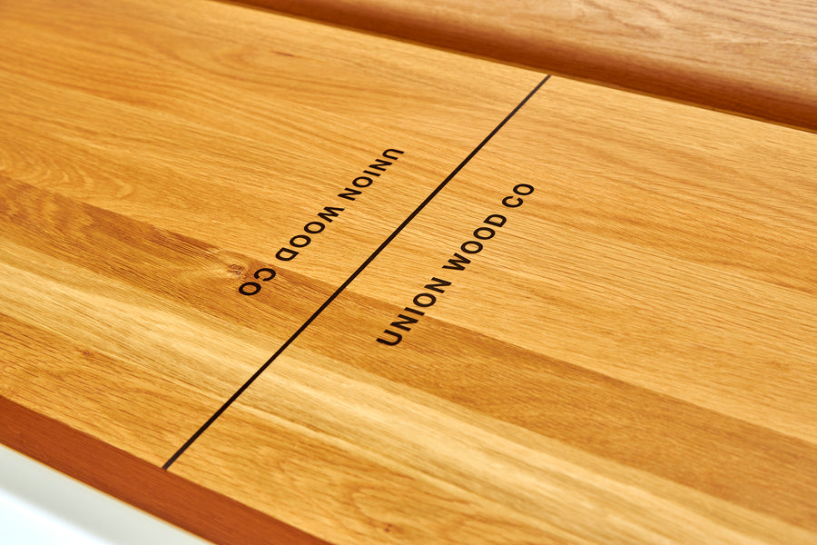 wood modern shuffleboard table