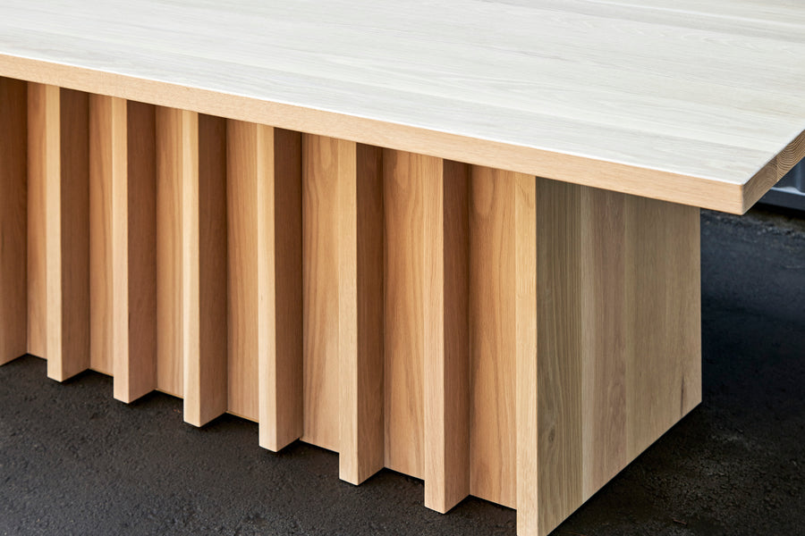 wooden conference table