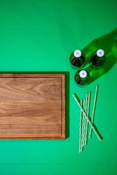 dark wood personalized cutting board
