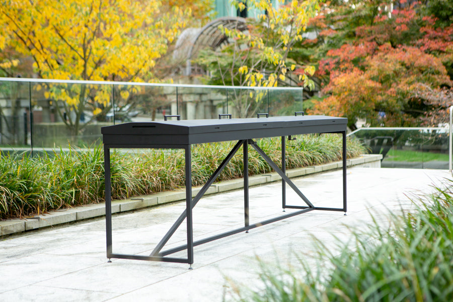 outdoor game table with cover