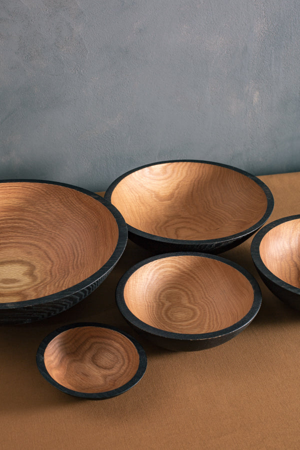 black wood bowls