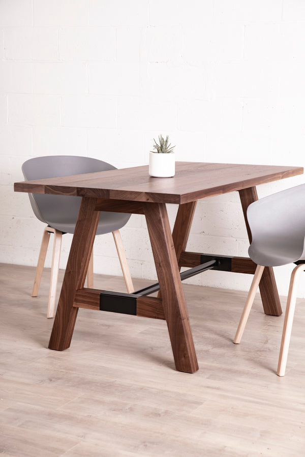 small solid wood dining table