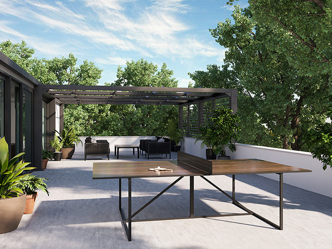 outdoor ping pong dining table