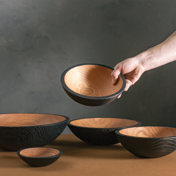handcrafted wood bowls in all sizes